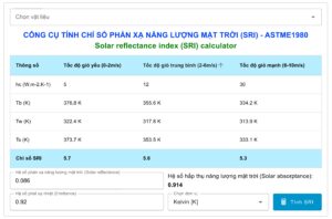 SRI-1-300x198 Tính SRI của Kết cấu bao che và vật liệu lát